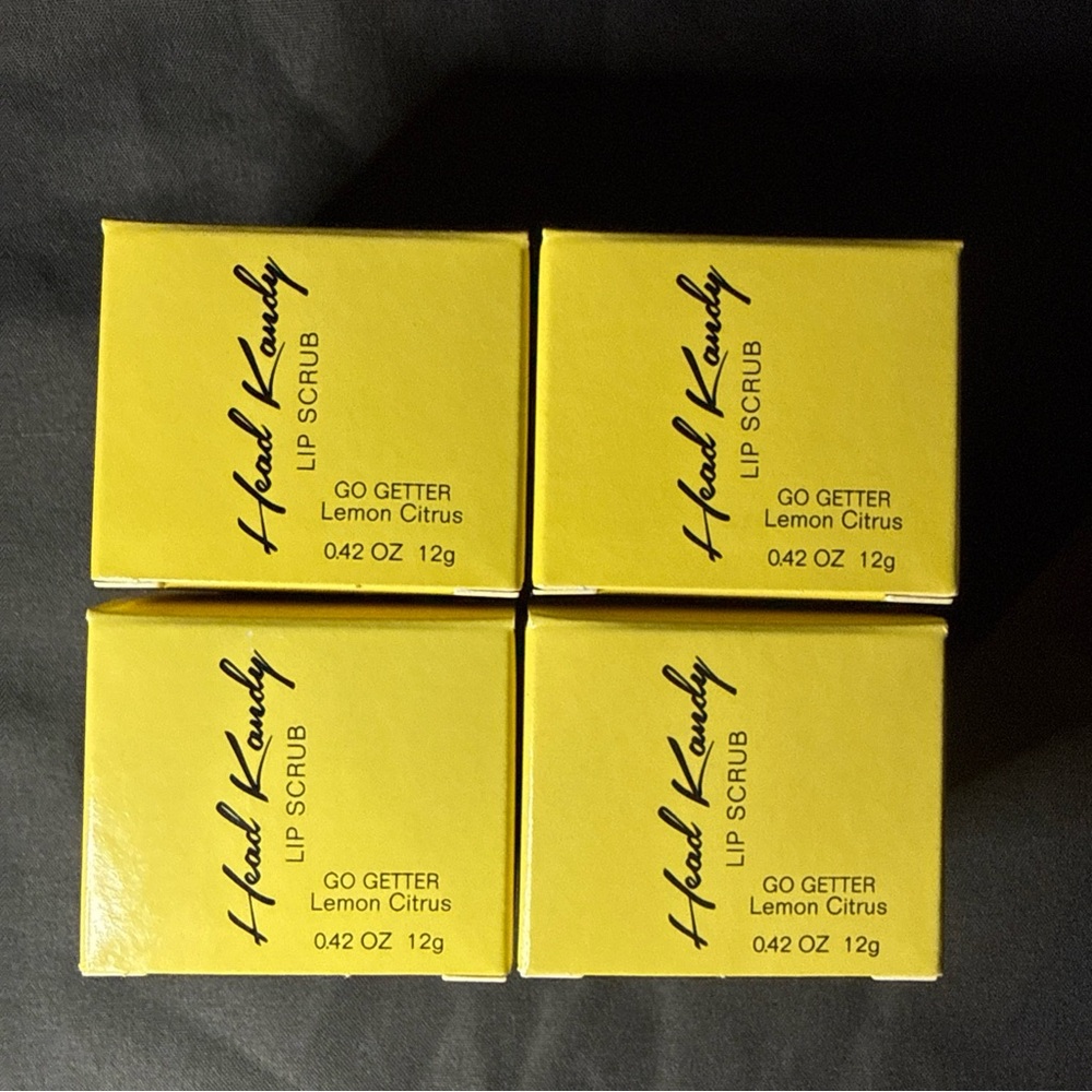 Head Kandy Go Getter Lemon Citrus Lip Scrub - Set of 4
